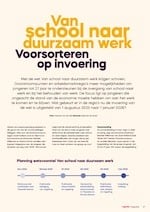 Eerste pagina van het artikel in het Ingrado Magazine over voorsorteren op invoering van de wet Van school naar duurzaam werk